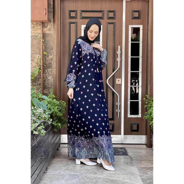 Moda Çizgi Tesettür Elbise