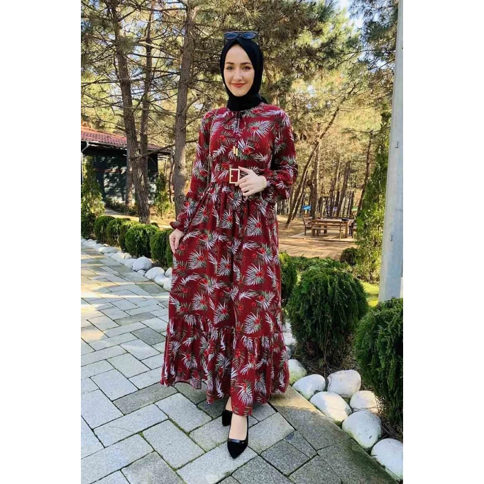 Moda Çizgi Tesettür Elbise