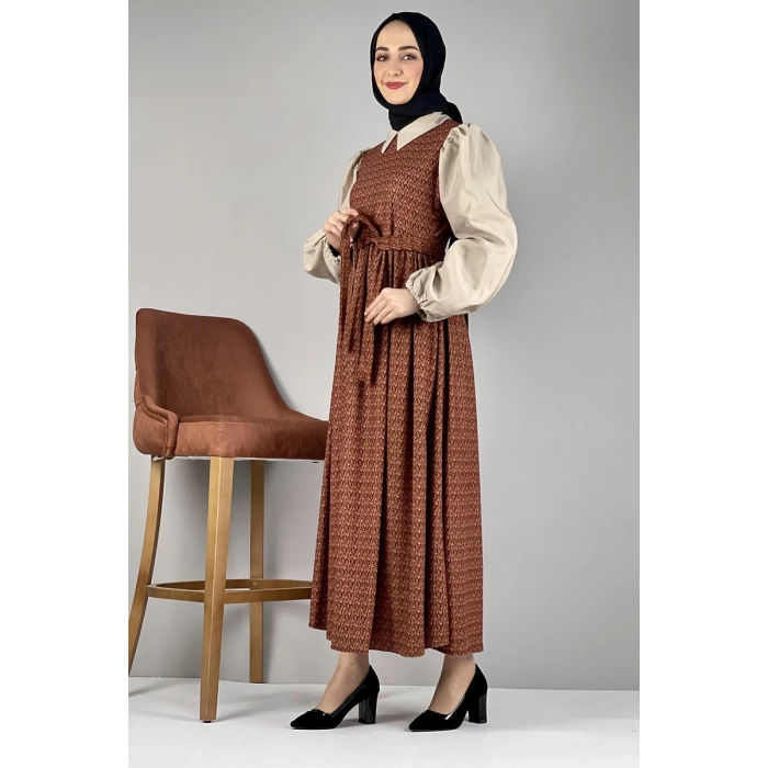 Moda Çizgi Tesettür Elbise