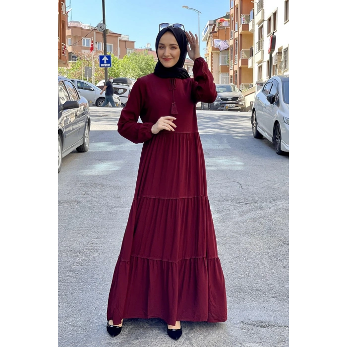 Moda Çizgi Tesettür Elbise