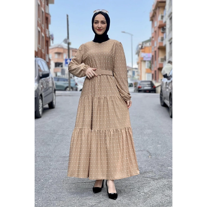 Moda Çizgi Tesettür Elbise