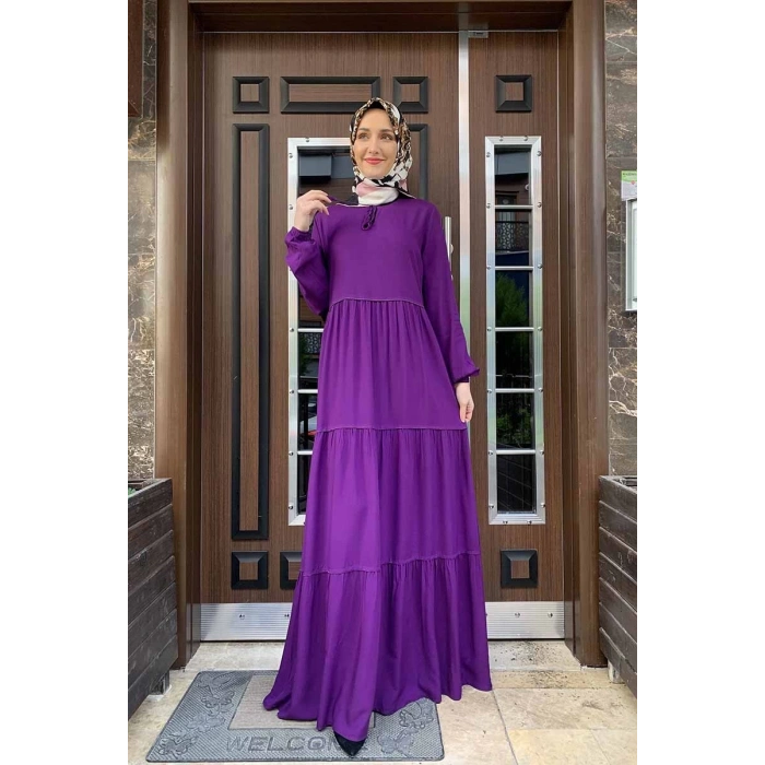 Moda Çizgi Tesettür Elbise