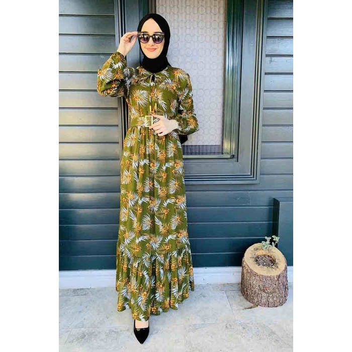 Moda Çizgi Tesettür Elbise