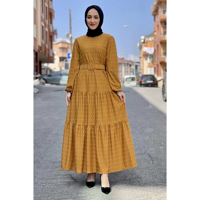 Moda Çizgi Tesettür Elbise