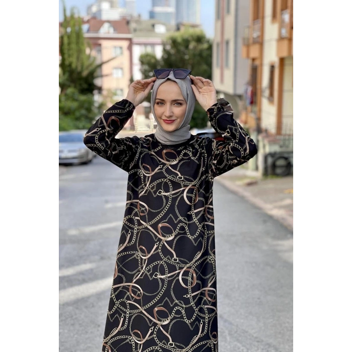 Moda Çizgi Tesettür Elbise