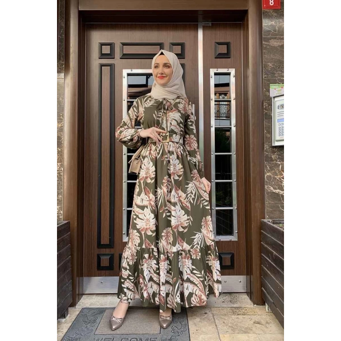 Moda Çizgi Tesettür Elbise