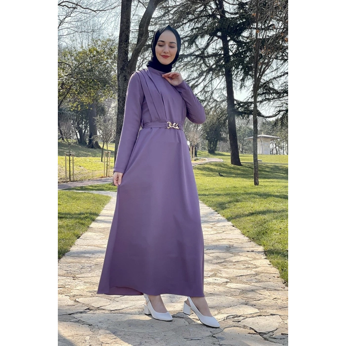 Moda Çizgi Tesettür Elbise