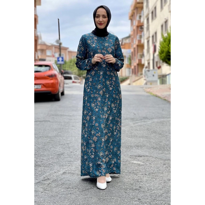 Moda Çizgi Tesettür Elbise