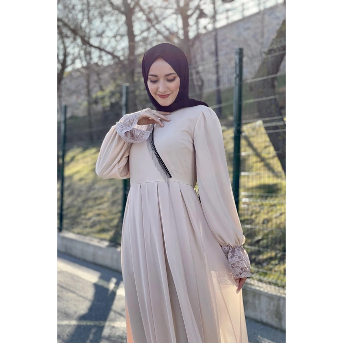 Moda Çizgi Tesettür Elbise