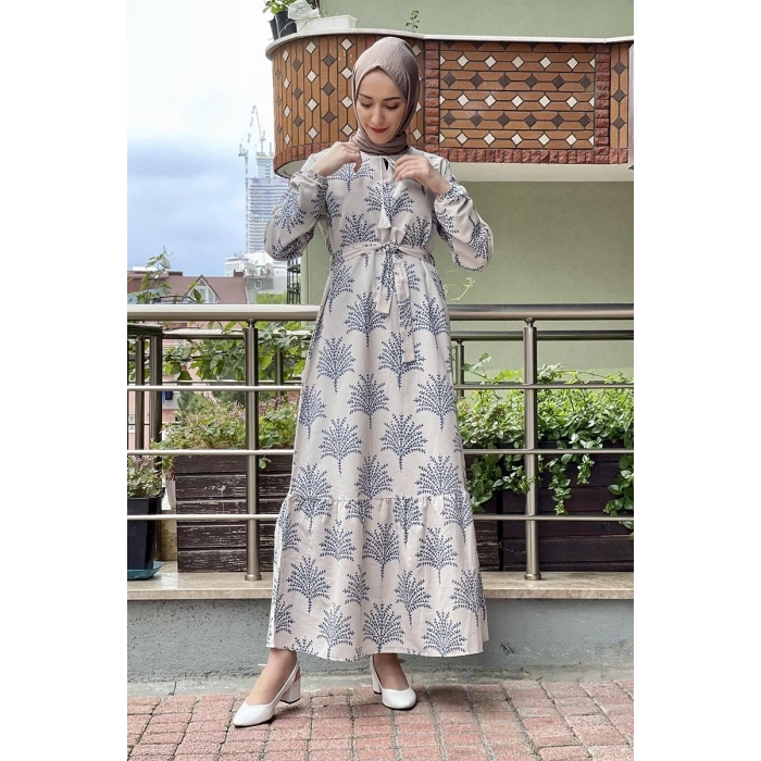 Moda Çizgi Tesettür Elbise