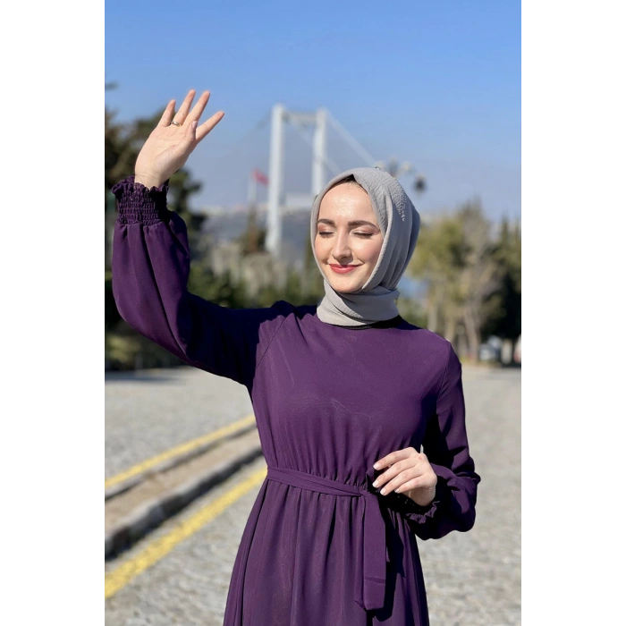 Moda Çizgi Tesettür Elbise