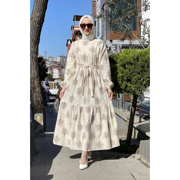 Moda Çizgi Tesettür Elbise