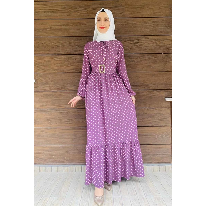 Moda Çizgi Tesettür Elbise