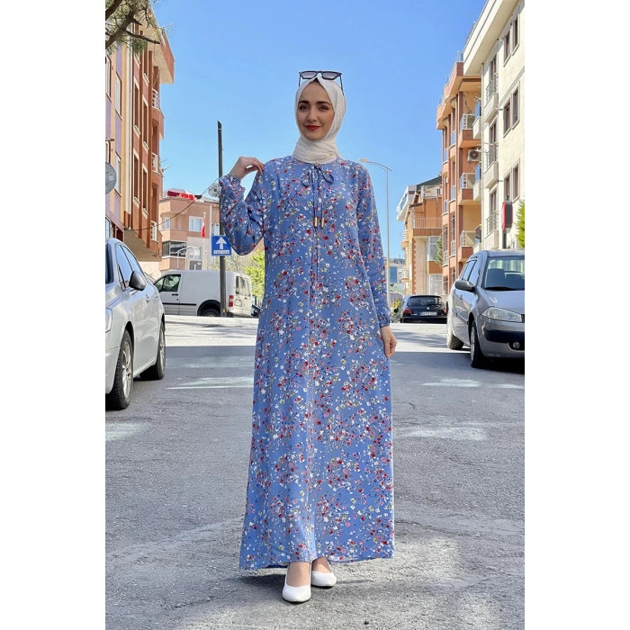 Moda Çizgi Tesettür Elbise