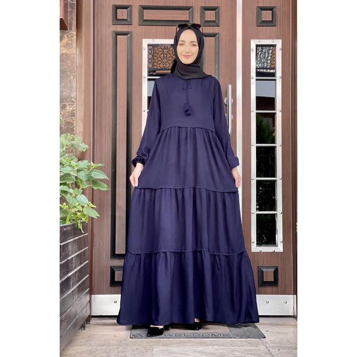 Moda Çizgi Tesettür Elbise