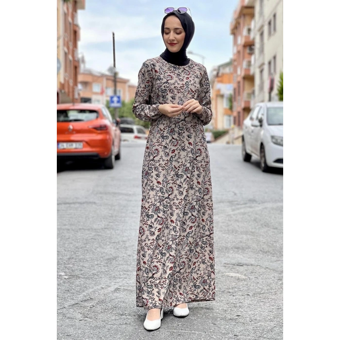 Moda Çizgi Tesettür Elbise