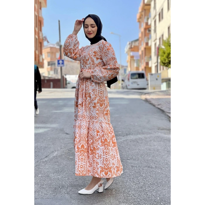 Moda Çizgi Tesettür Elbise