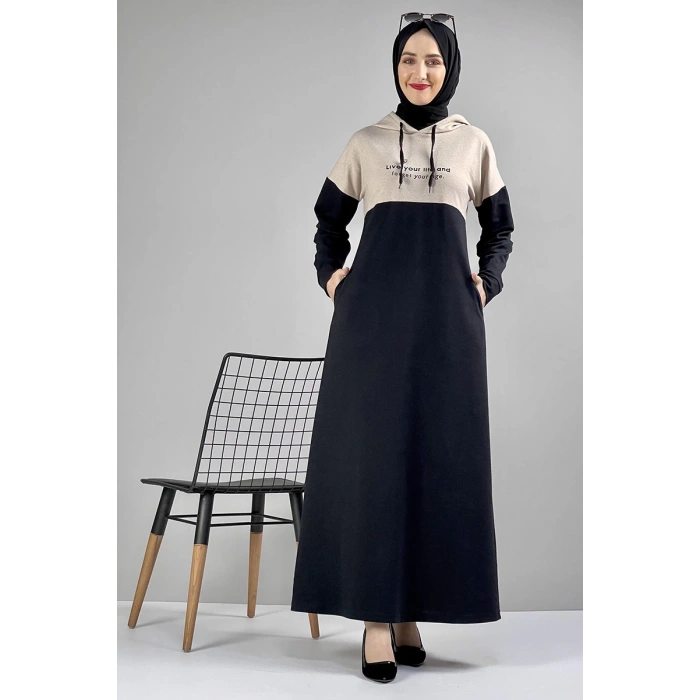 Moda Çizgi Tesettür Elbise