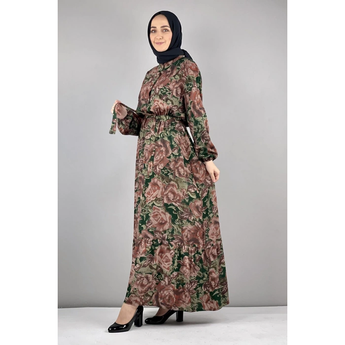 Moda Çizgi Tesettür Elbise