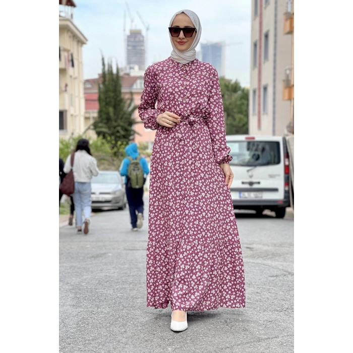 Moda Çizgi Tesettür Elbise