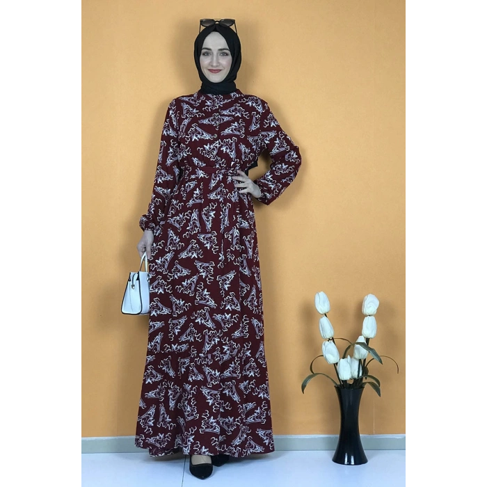 Moda Çizgi Tesettür Elbise