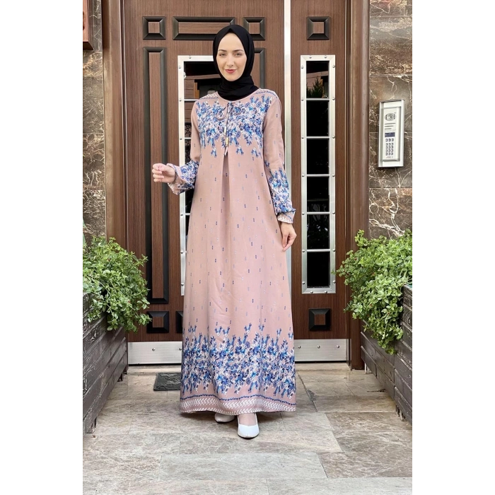 Moda Çizgi Tesettür Elbise