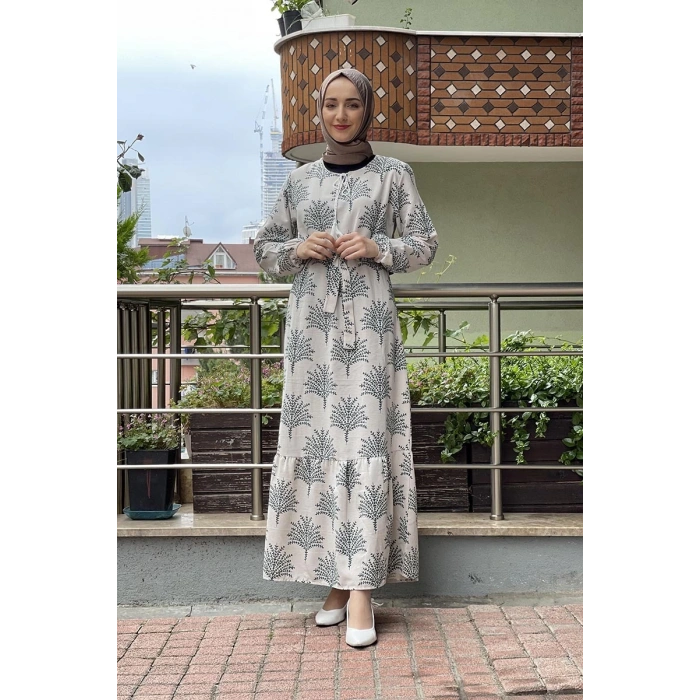 Moda Çizgi Tesettür Elbise