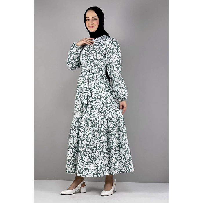 Moda Çizgi Tesettür Elbise