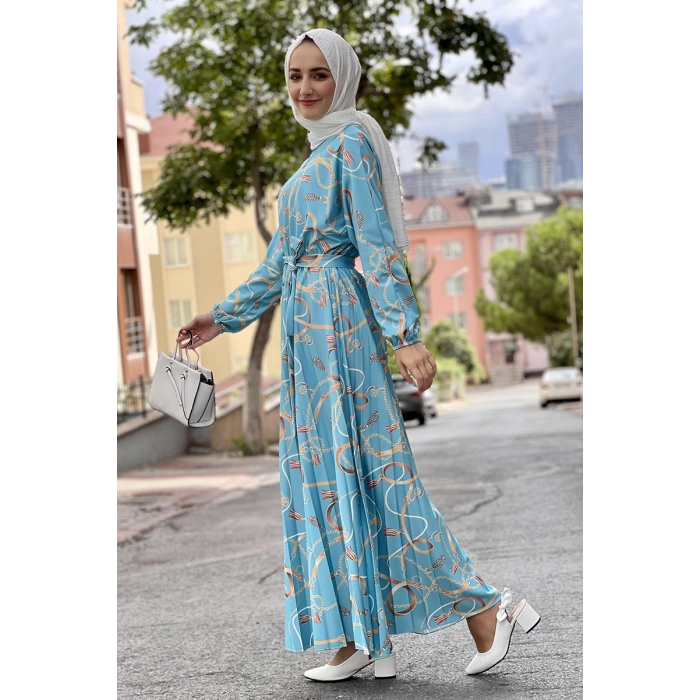 Moda Çizgi Tesettür Elbise