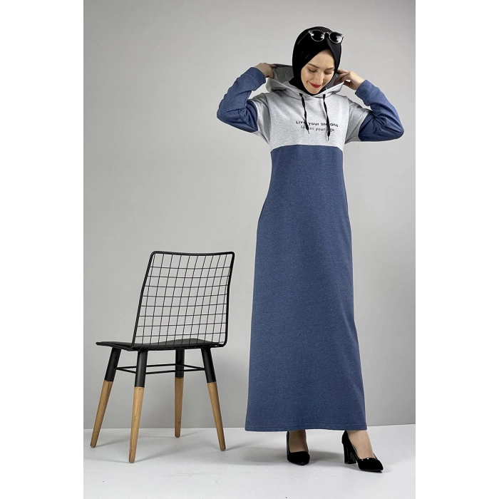 Moda Çizgi Tesettür Elbise