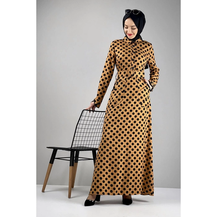 Moda Çizgi Tesettür Elbise
