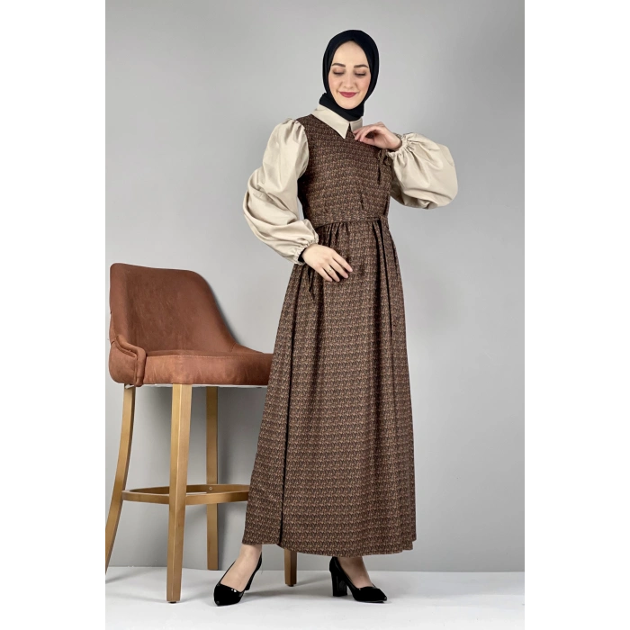 Moda Çizgi Tesettür Elbise