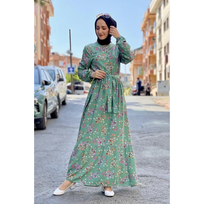 Moda Çizgi Tesettür Elbise