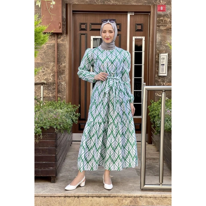 Moda Çizgi Tesettür Elbise