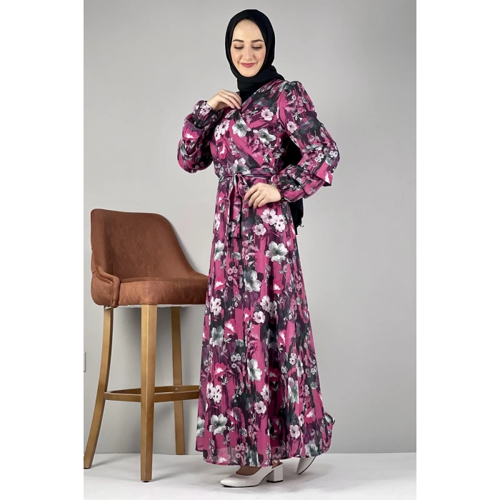 Moda Çizgi Tesettür Elbise