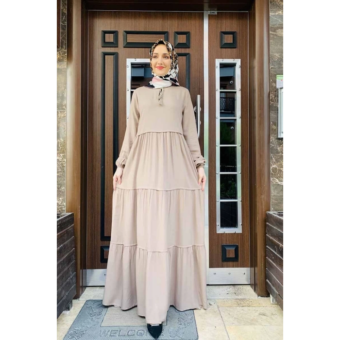 Moda Çizgi Tesettür Elbise