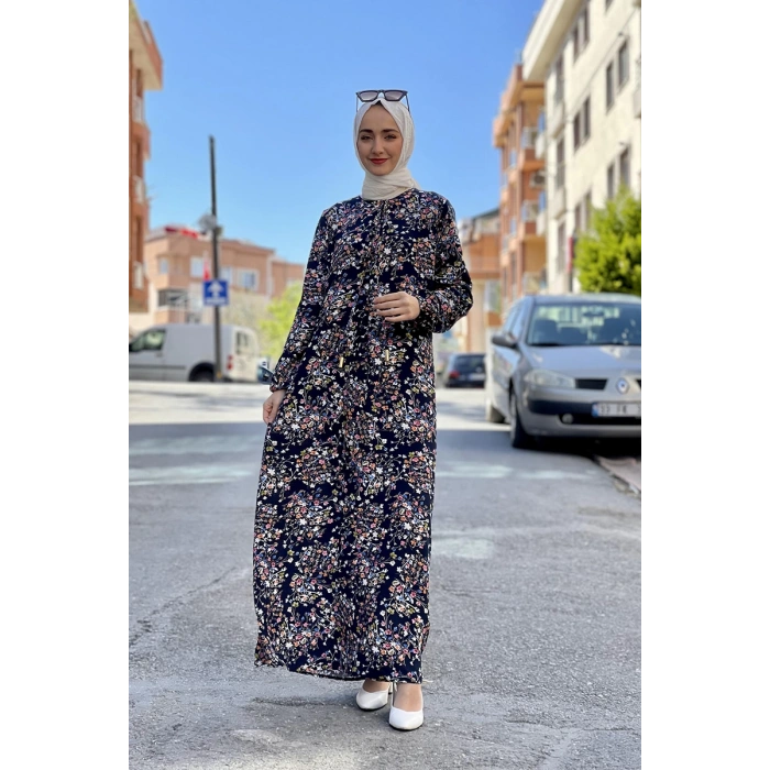 Moda Çizgi Tesettür Elbise