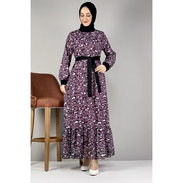 Moda Çizgi Tesettür Elbise