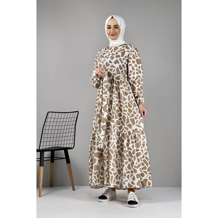 Moda Çizgi Tesettür Elbise