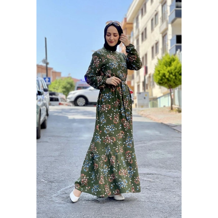 Moda Çizgi Tesettür Elbise