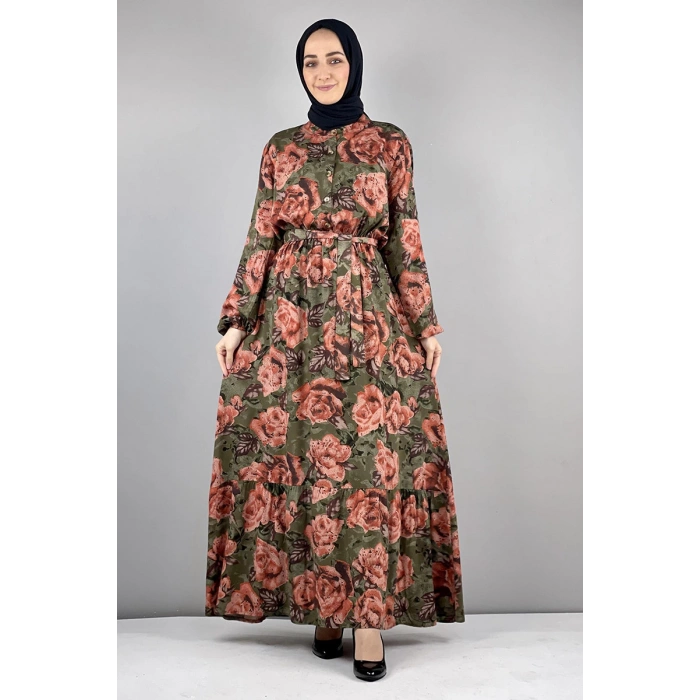 Moda Çizgi Tesettür Elbise