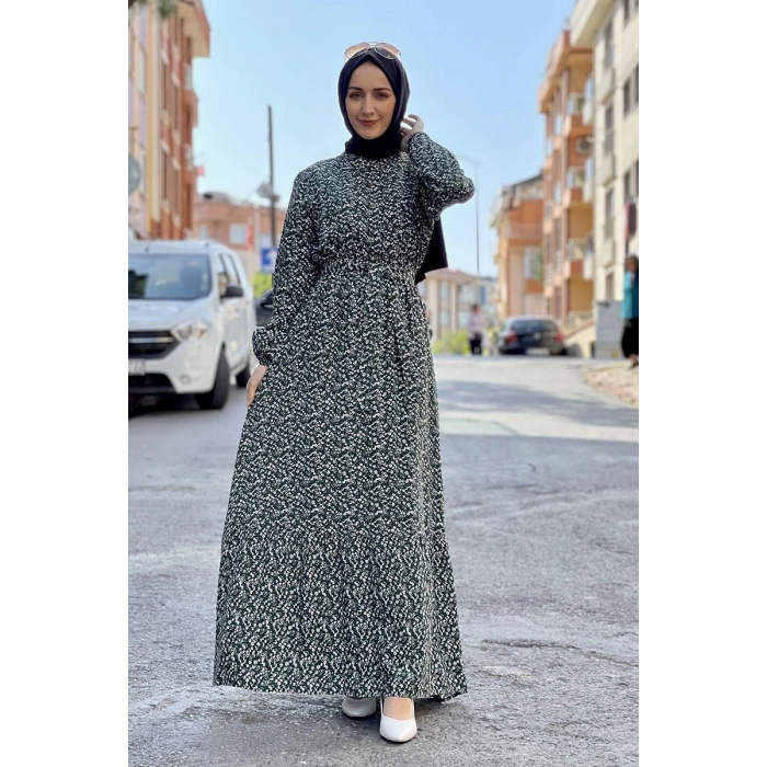 Moda Çizgi Tesettür Elbise
