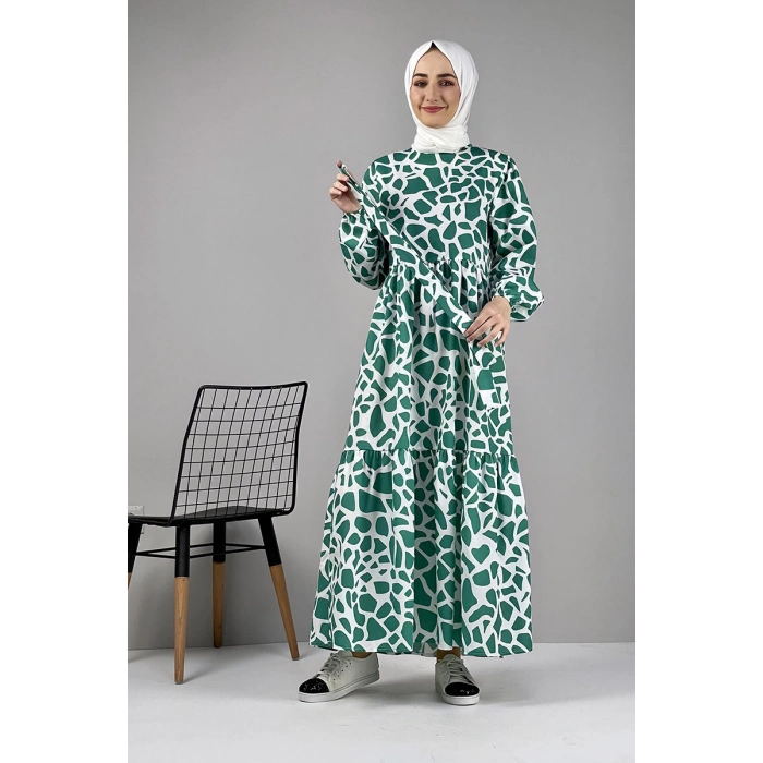 Moda Çizgi Tesettür Elbise