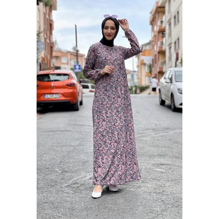 Moda Çizgi Tesettür Elbise