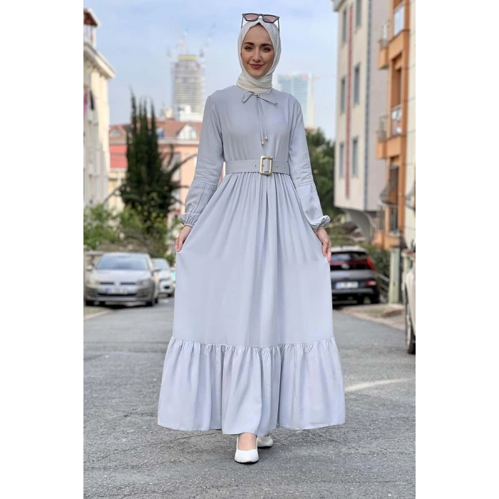 Moda Çizgi Tesettür Elbise