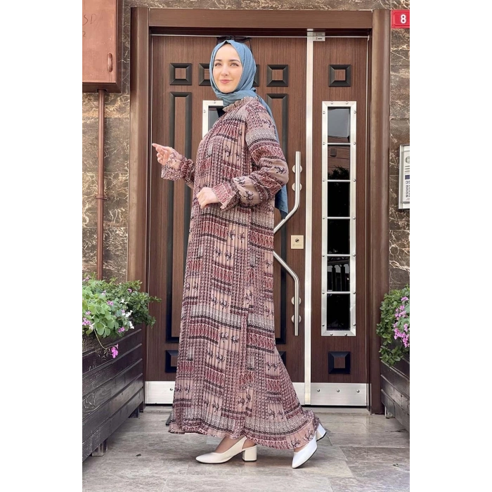Moda Çizgi Tesettür Elbise