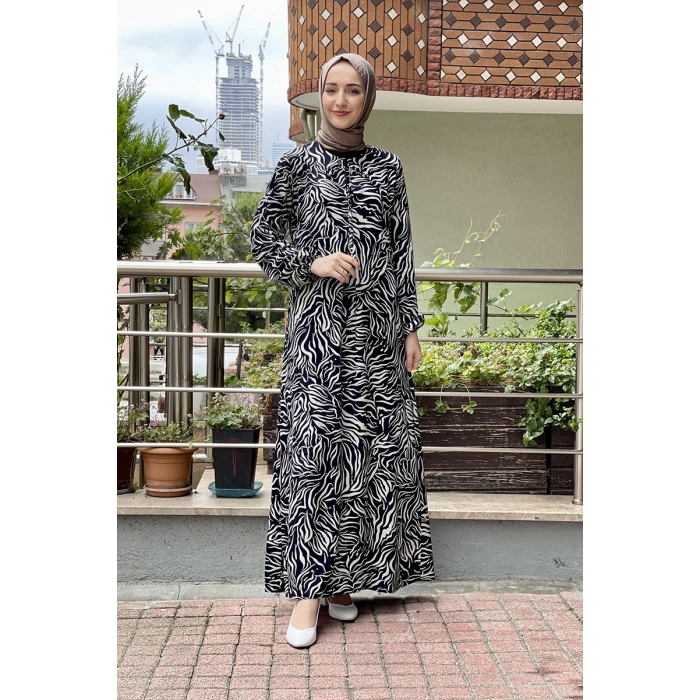 Moda Çizgi Tesettür Elbise