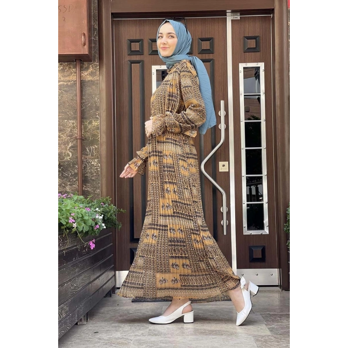 Moda Çizgi Tesettür Elbise