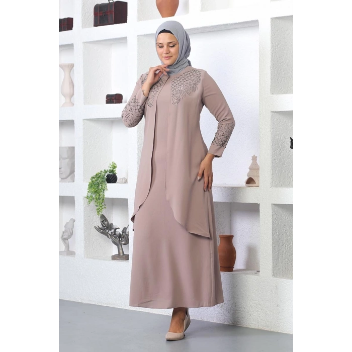 Moda Çizgi Tesettür Elbise