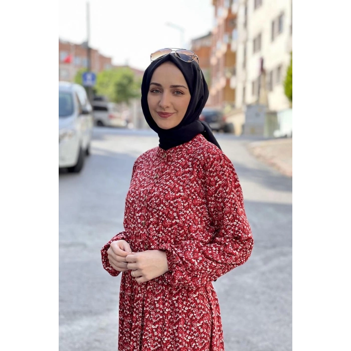 Moda Çizgi Tesettür Elbise